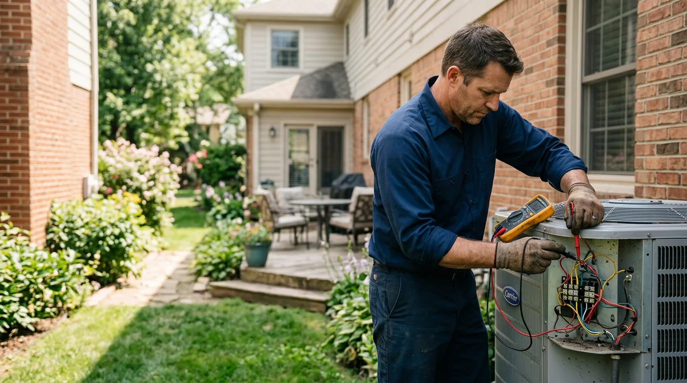 HVAC technician working near Harpers Ferry, WV